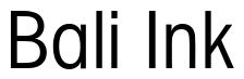 Font Avant-Garde-Gothic-Condensed-Book: Bali Ink