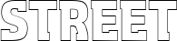 AquariusOutline Regular font on a custom t-shirt