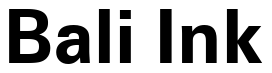 Font Zurich-Greek-Bold-BT: Bali Ink