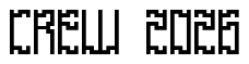 Font Zirconia-Cubic-BRK: CREW 2026