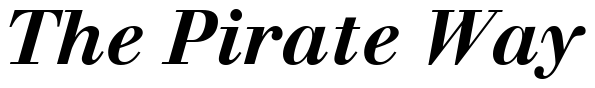 Font 12-Walbaum-Bold-Italic-14263: The Pirate Way