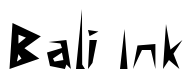 Font 14-minutes: Bali Ink