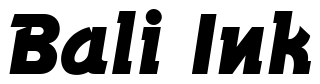 Font BronsonGothicJF: Bali Ink
