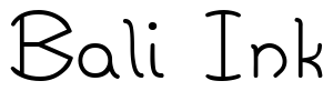 Font ZirkleOne-Regular: Bali Ink