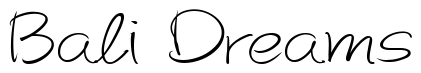 Font AutographScriptEF-Light: Bali Dreams