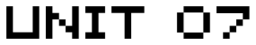 Font 04b08: UNIT 07