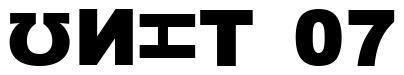 Font 13_Fletcher: UNIT 07