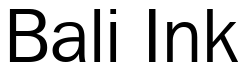 Font 00250: Bali Ink