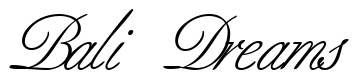 Font BerneseScript-Regular: Bali Dreams