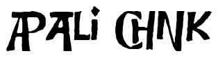 Font Bensgothic-Ligatures: Bali Ink