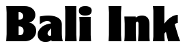 Font ClearlyGothicHeavy-Regular: Bali Ink