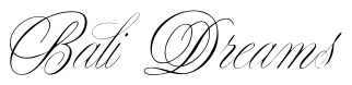 Font YvesScript: Bali Dreams