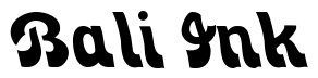 Font Zorba-Regular: Bali Ink