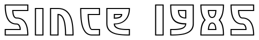 Font SF-Retroesque-Outline: Since 1985
