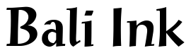 Font 12-Post-Antiqua-Bold-07554: Bali Ink