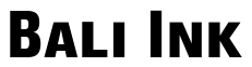 Font CorpusGothicSmallCaps: Bali Ink
