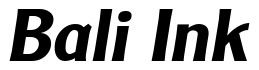 Font Clearly-Gothic-Bold-Italic: Bali Ink