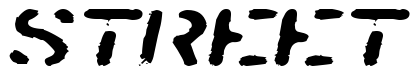 Font SprayStencilExtended-Oblique preview