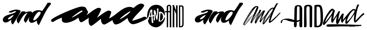 Font 0-Ands-DNA preview