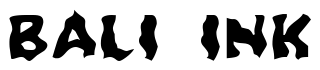 Font Zone23_Dreamtime-623: Bali Ink