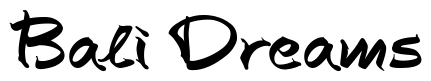 Font AutographScriptEF-Bold: Bali Dreams