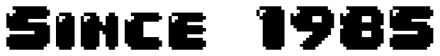 Font 04b30: Since 1985