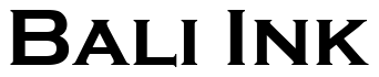 Font CopperplateGothic-Bold: Bali Ink