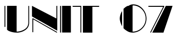 Font 07: UNIT 07