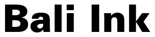 Font Zurich-Blk-BT-Black: Bali Ink