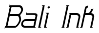 Font Zoloft-Italic 2: Bali Ink