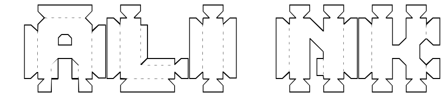 Font 1-4 preview