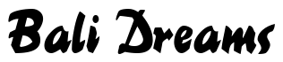 Font BrookscriptNarrow: Bali Dreams