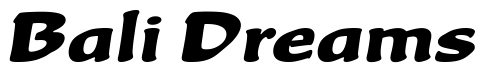 Font BeckaScriptPlain: Bali Dreams