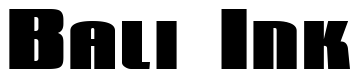 Font 2-Banner-Heavy-DNA: Bali Ink