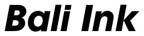 Font Avant-Garde-Gothic-Bold-Oblique: Bali Ink