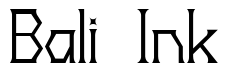 Font 20th-Centenary-Faux: Bali Ink