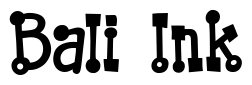 Font 0-Bills-Holiday-DNA: Bali Ink