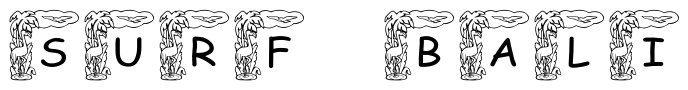 Font pf_tropical: Surf Bali