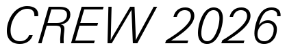Font Zurich-Light-Italic-BT: CREW 2026