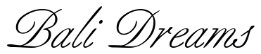 Font AldridgeScriptSSK: Bali Dreams