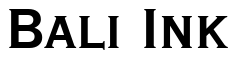 Font Copperplate-Gothic-Bold-Condensed-BT: Bali Ink