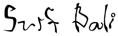 Font 001-Stretched-Strung: Surf Bali