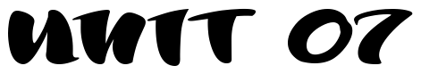 Font 1-Daffy-DNA: UNIT 07