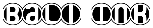 Font 18-Holes-BRK: Bali Ink
