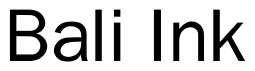 Font Billiton-Gothic: Bali Ink