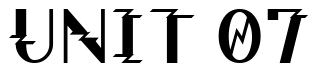Font ZZZ-Top: UNIT 07