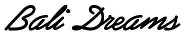 Font Abrazo-Script-SSi-Bold-Italic: Bali Dreams