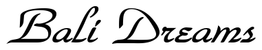 Font WaldorfScript-BoldItalic: Bali Dreams