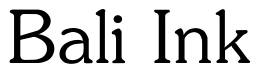 Font Zipf-Light: Bali Ink