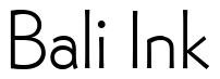 Font Bernhard-Gothic-Light: Bali Ink